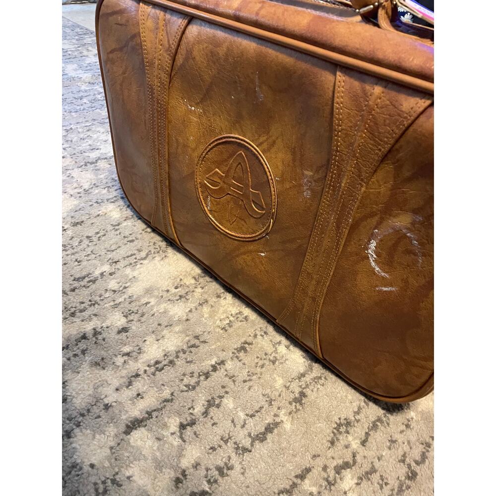 Vintage 1975 American Tourister Brown Suitcase 23" Retro Luggage - Picture 3 of 7